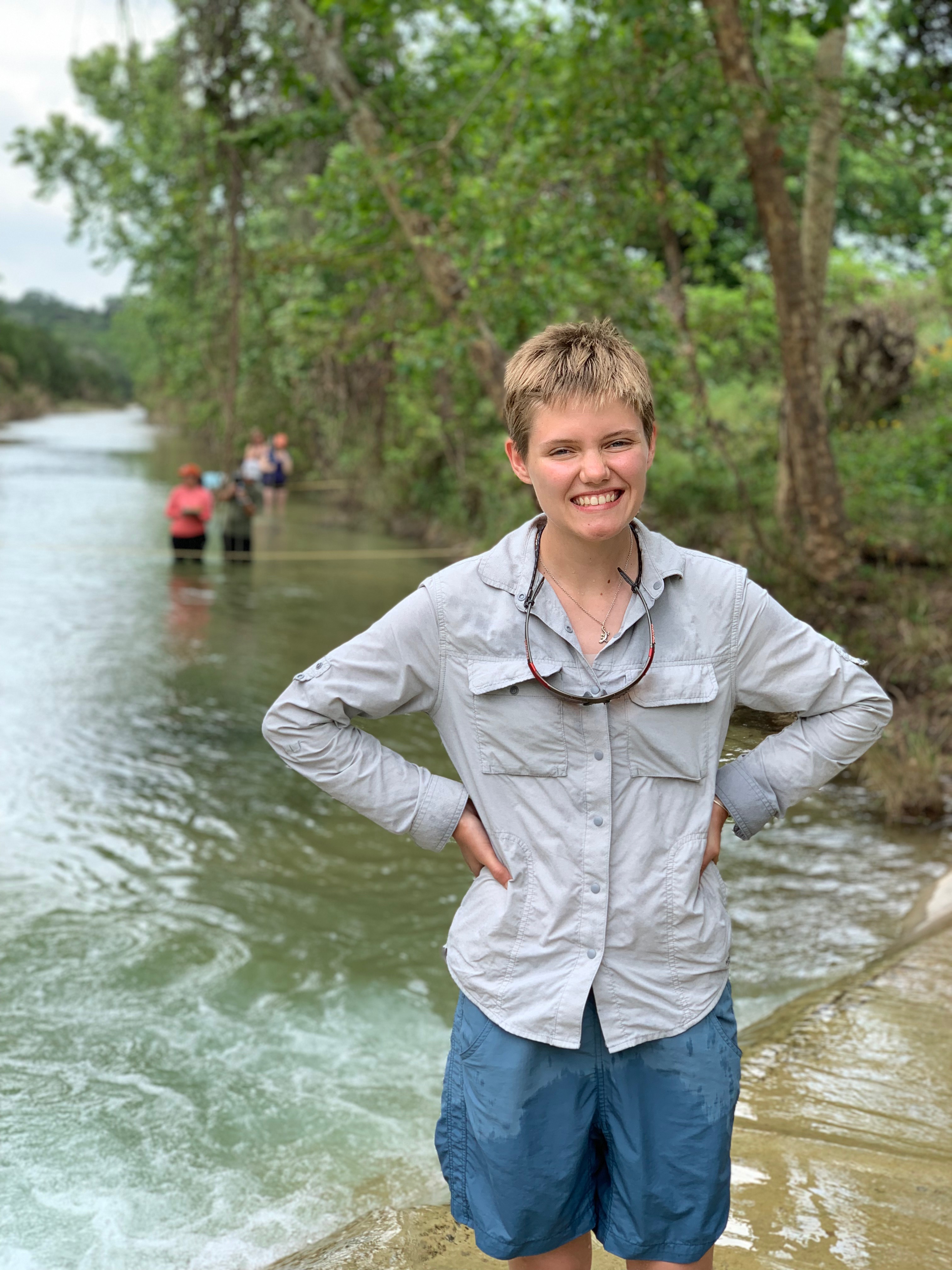 Erica McCormick standing in front of a river